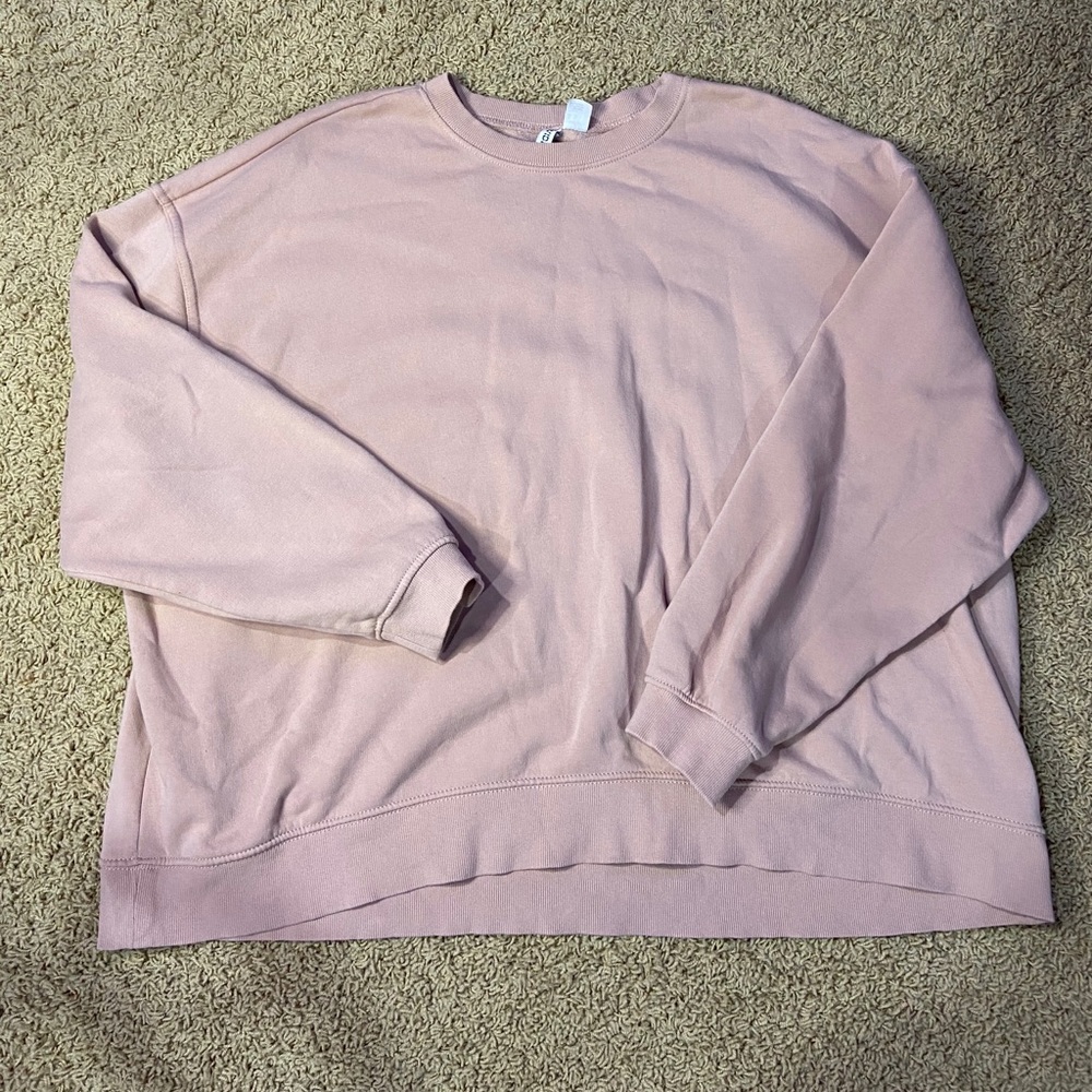 H&M blush crewneck